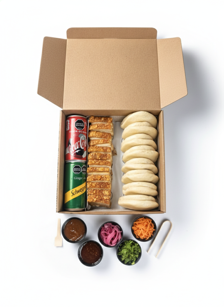 Caja B (Todo para armar 8 Sanduches Baos de Panceta)         ⭐️⭐️⭐️⭐️⭐️
