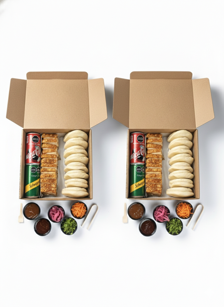 Caja C (Todo para armar 16 Sanduches Baos de Panceta)