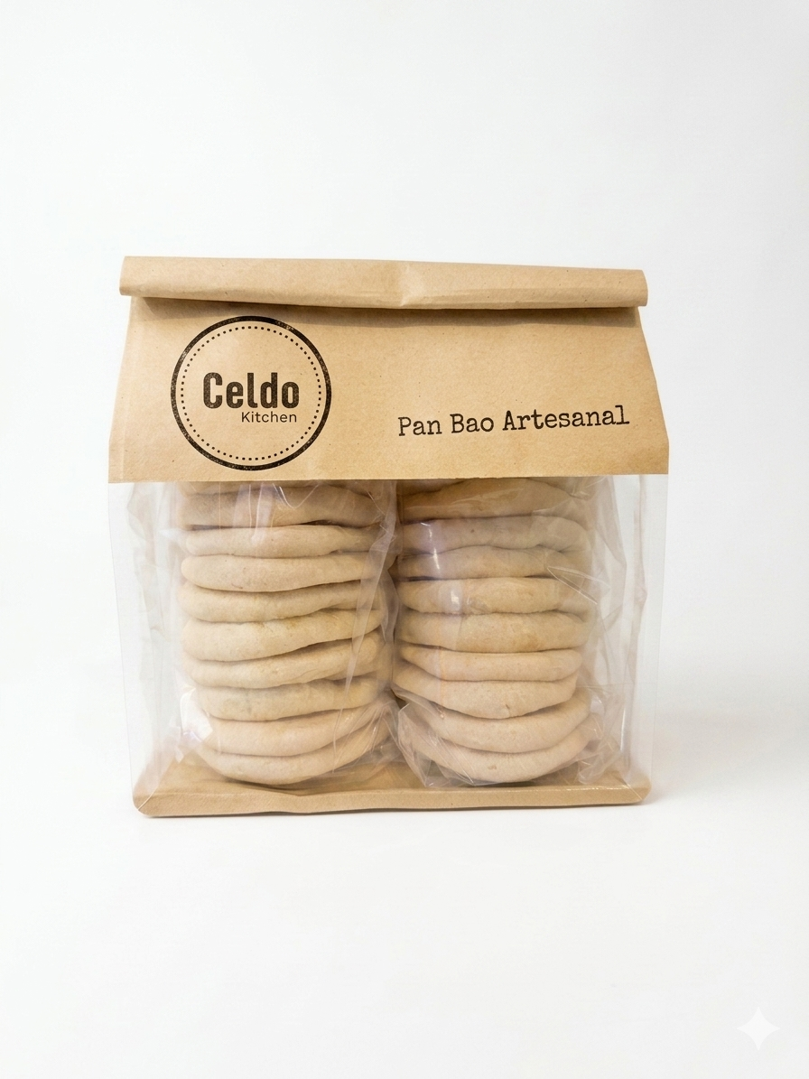 Bolsa de pan bao artesanal por 10 unidades